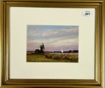 A FRAMED AND MOUNTED OIL ON BOARD TITLED 