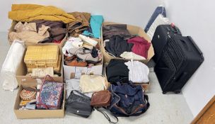 A GROUP OF GOOD QUALITY LADIES CLOTHING AND ACCESSORIES TO INCLUDE COTSWOLD JACKETS, COATS,