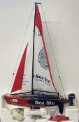 SEA LITE RC BOAT WITH REMOTE - SOLD AS SEEN.