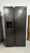 SAMSUNG AMERICAN STYLE FRIDGE FREEZER WITH CUBED / CRUSHED ICE AND WATER DISPENSER - SOLD AS SEEN.