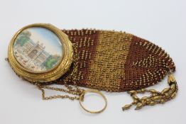 VICTORIAN FRENCH LADIES BEADEN FINGER PURSE,