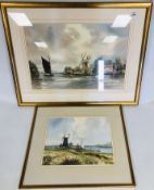 TWO KEITH JOHNSON WATERCOLOURS 