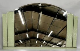 A MODERN ART DECO STYLE WALL MIRROR MANUFACTURED BY 