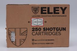 250 X 12 GAUGE ELEY SELECT 8 SHOT 28G FIBRE CARTRIDGES - (TO BE COLLECTED IN PERSON BY LICENCE