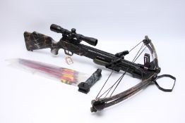 BARNETT RHINO SYSTEM 4 COMPOUND CROSSBOW COMPLETE WITH BOLTS AND CASE + BSA ESSENTIALS SCOPE - (TO