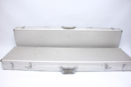 TWO ALUMINIUM TRANSIT CASES,
