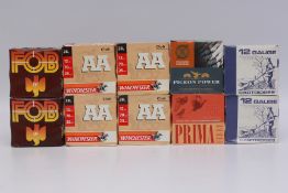 250 X 12 GAUGE ASSORTED CARTRIDGES INCLUDING WINCHESTER AA, PRIMA, LYALVALE,