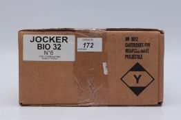 250 X JOCKER BIO 32 12 GAUGE 32GR 6 SHOT CARTRIDGES - (TO BE COLLECTED IN PERSON BY LICENCE HOLDER