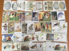SMALL BOX CHILDREN'S ARTIST CARDS, CHLOE PRESTON, ELLAM, MANY FAIRIES AND ELVES, SOWERBY, CLOKE,