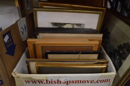 A quantity of paintings, prints and maps.