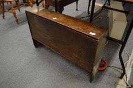 An unusual oak storage box/coffer.