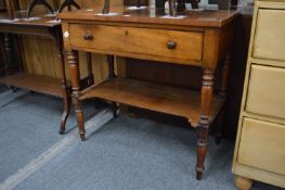 A 19th century mahogany two-tier washstand.