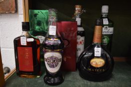 Gordons gin, and other items.