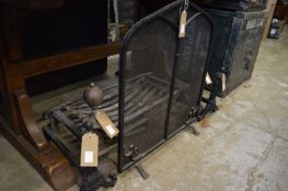 Fire side effects to include spark guard, fire grate, fire dogs and coal scuttle.