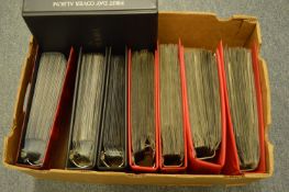 A large collection of first day covers in albums.