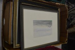 George Weissbort, a collection of watercolours and drawings etc., framed and glazed.