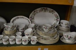 A quantity of Wedgwood Hathaway Rose dinnerware.