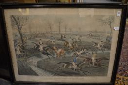 Liverpool Grand Steeplechase, 1839, a set of four colour engravings.