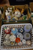 Collectable porcelain and other items to include Copenhagen, Royal Doulton etc.