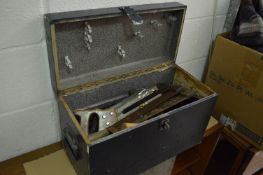 A tool box and contents.