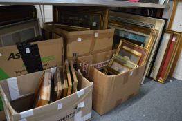 A large quantity of paintings and prints.