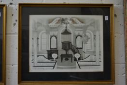 David Gentleman, St James Goose Creek, and Charleston Market, limited edition colour prints, a