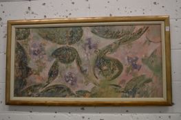 Modern British, an underwater scene with turtle and fish, oil on canvas.