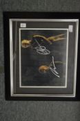 A Game of Thrones interest, signed double portrait of characters from the TV series.