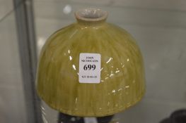 A Chinese celadon glazed ink pot.