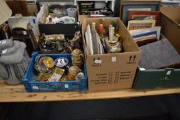 Decorative china, glass and other items.