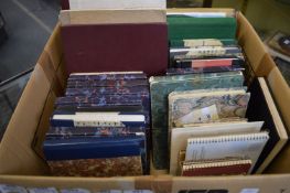A large quantity of artist's sketch books.