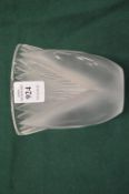 A small Lalique frosted and clear glass vase.