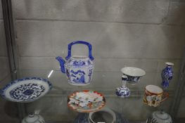 A collection of Oriental porcelain.