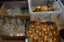 A quantity of glassware etc.