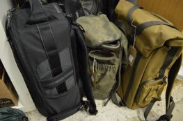 Three rucksacks.