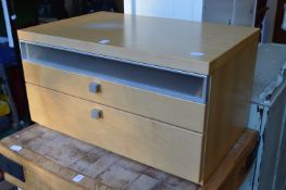 A Hulsta two drawer chest.