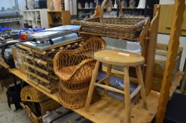 Wine racks, pine shelves etc.