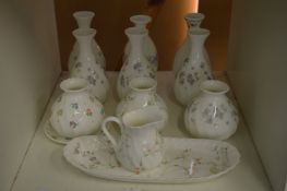 Decorative Wedgwood posy vases etc.