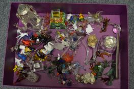Miniature glass animals etc.