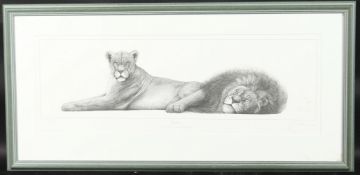 GARY HODGES (b. 1954) BRITISH. Togetherness. Signed. 933/995. Image 6.5