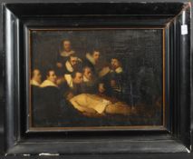 After Rembrandt, 'The Anatomy Lesson of Dr. Nicolaes Tulp, oil on canvas, 14