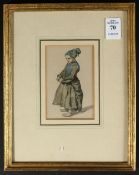 ENGLISH SCHOOL (19TH CENTURY). Pencil and watercolour, 