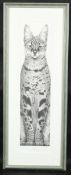 GARY HODGES (b. 1954) BRITISH. Serval. Signed. 635/850. Image 23