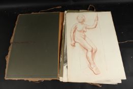 ENGLISH SCHOOL, CIRCA. 1960. Various media, life class studies (female nudes), (unframed) (QTY).