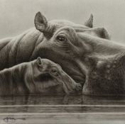 GARY HODGES (b. 1954) BRITISH. Baby Love, signed, 11/50, on canvas. 109.