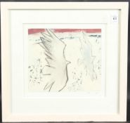 PETER STILLWELL (20th / 21st Century). Two birds in flight, coloured chalks. Signed with initials,