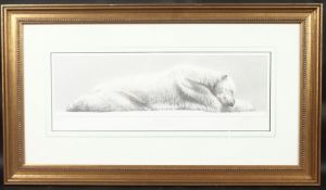 GARY HODGES (b. 1954) BRITISH. Arctic Slumber. Signed. 390/850. Image 5.5