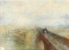 CIRCLE OF J. M. W. TURNER. Rain, Steam and Speed. Pastel on board. Unframed. 21