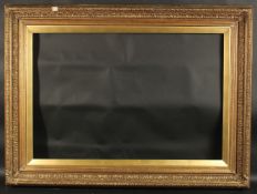 A VICTORIAN 4INCH PICTURE FRAME. Rebate size 24ins x 36ins.