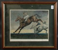 A LIMITED EDITION COLOUR PRINT, T. MORRAH. 